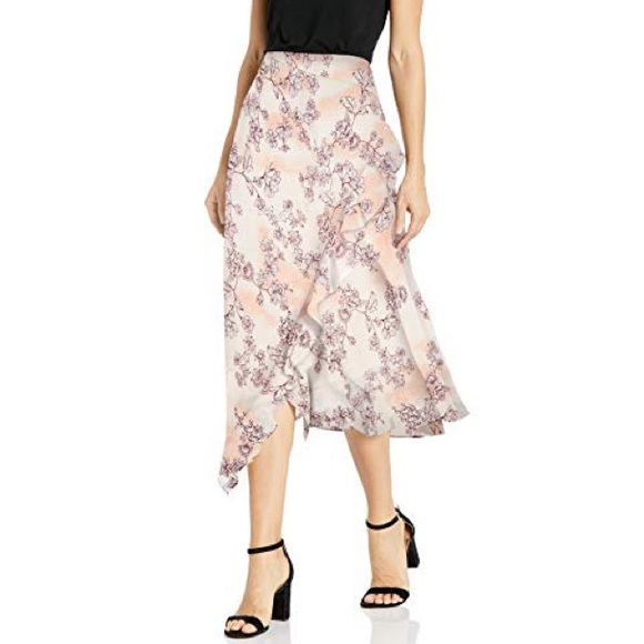 Calvin Klein Dresses & Skirts - NWT Calvin Klein Floral Ruffled Midi Length Skirt